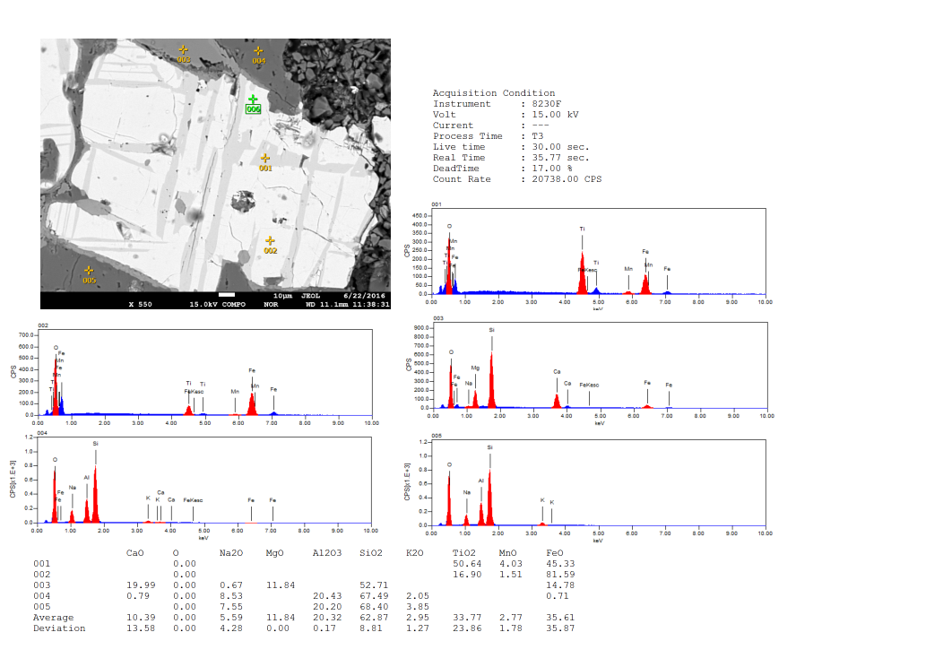 Energy Dispersive Spectrometer (EDS) Qualitative and Quantitative Analysis