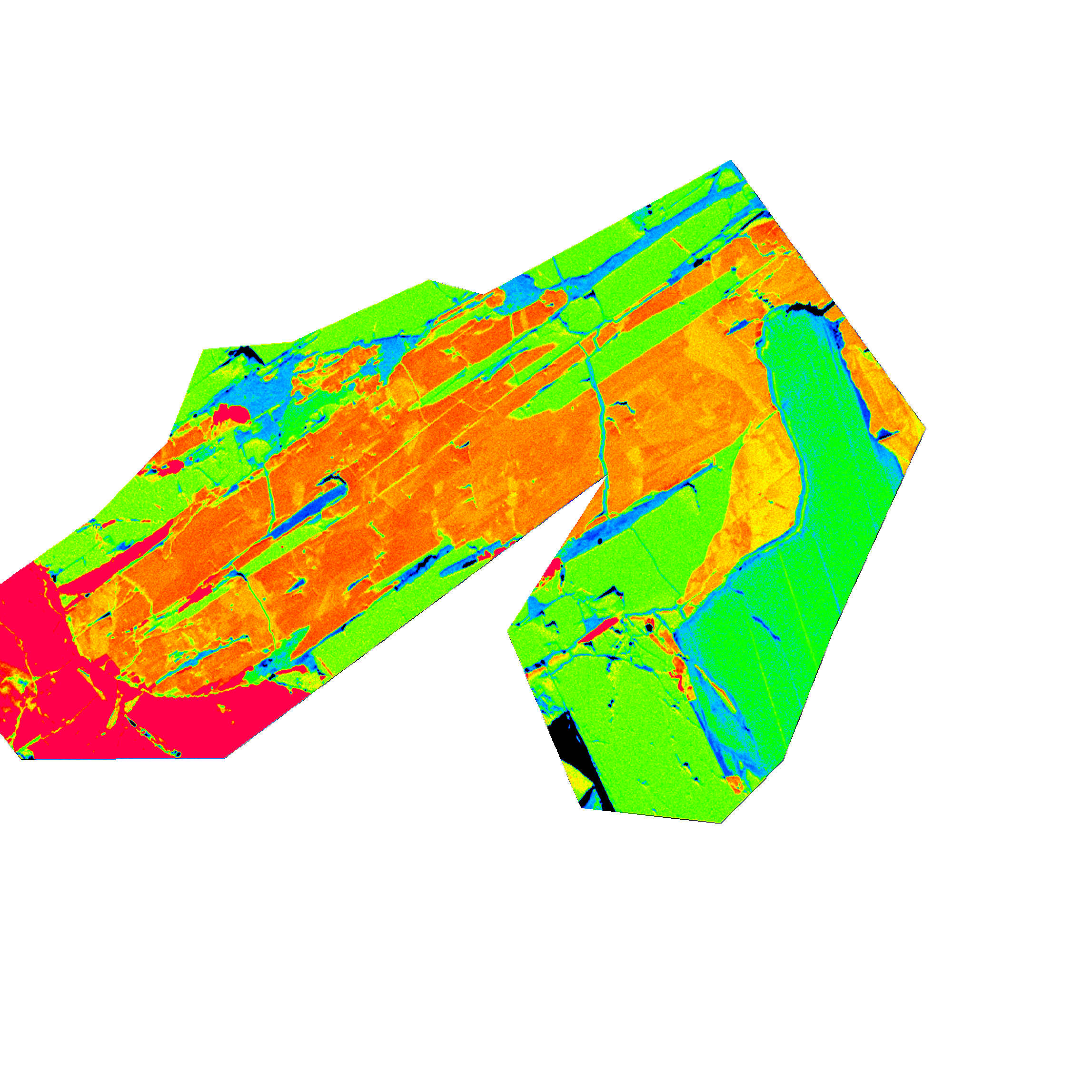 WDS free shape mapping on an amphibole grain