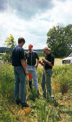 Stable Isotope Lab scientists doing field work